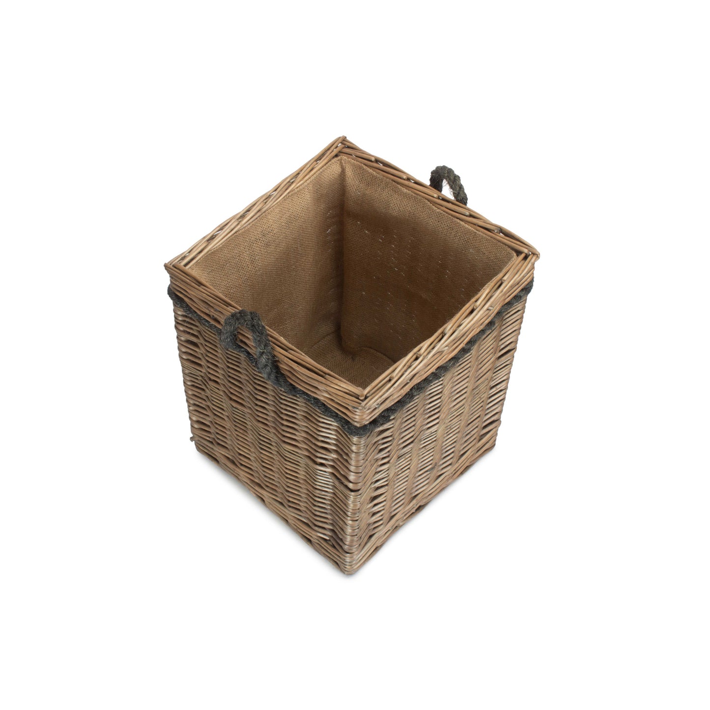 Antique Wash Willow Square Storage Basket Size 1 - Small