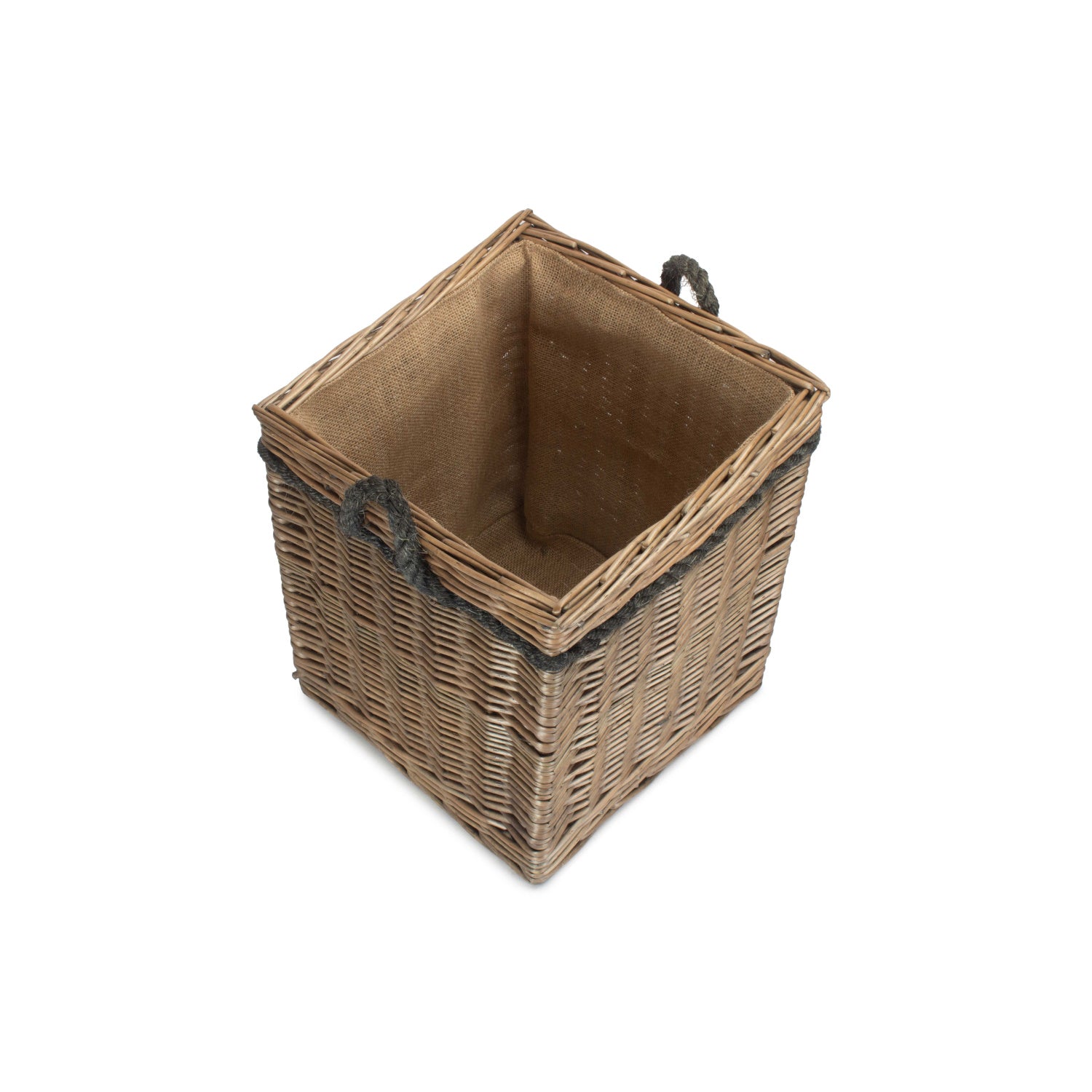 Antique Wash Willow Square Storage Basket Size 1 - Small