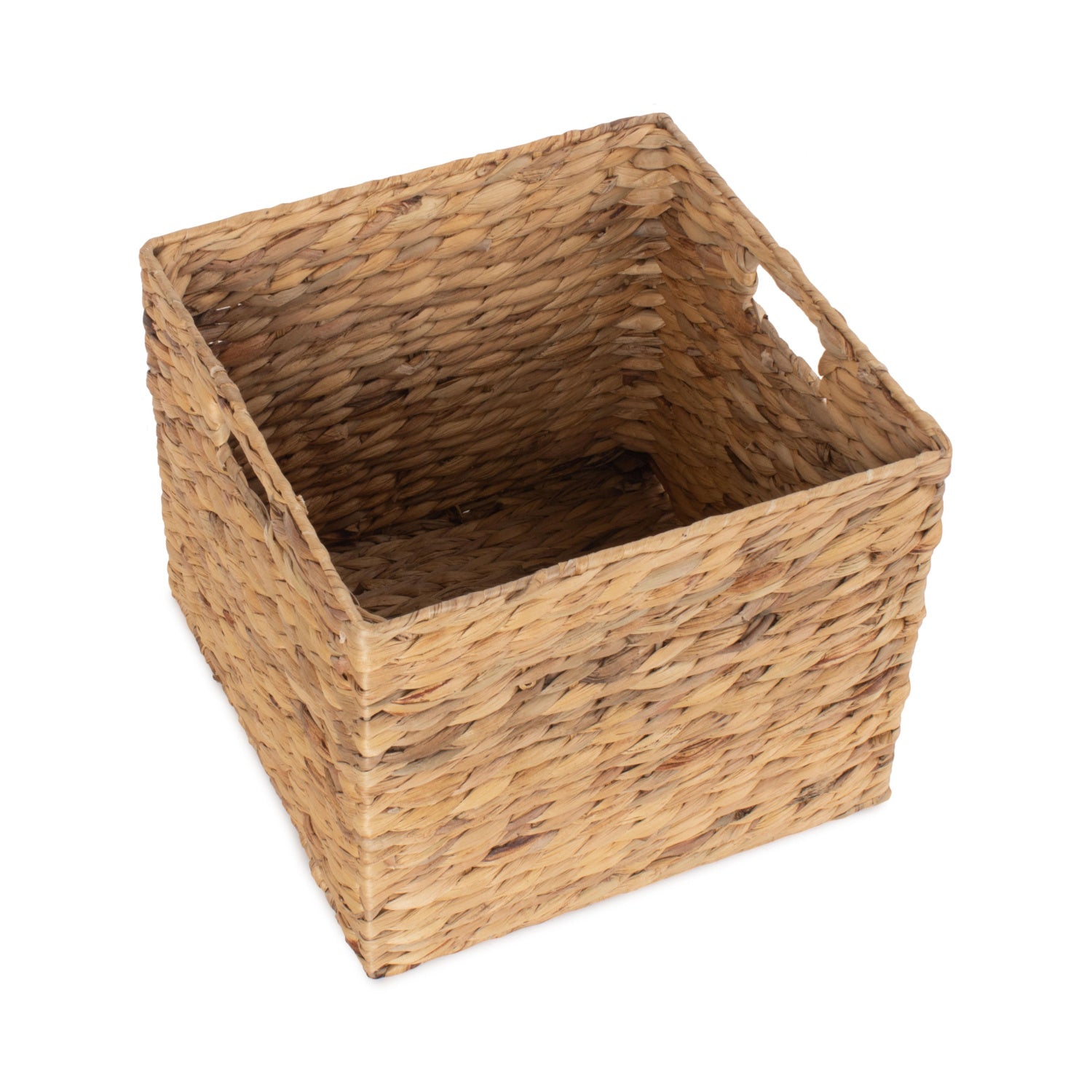 Small Water Hyacinth Square Storage Basket