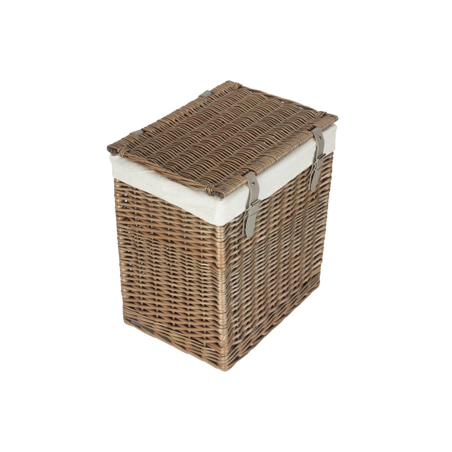 Boutique Antique Wash Willow Storage Laundry Hamper with Lining - Small
