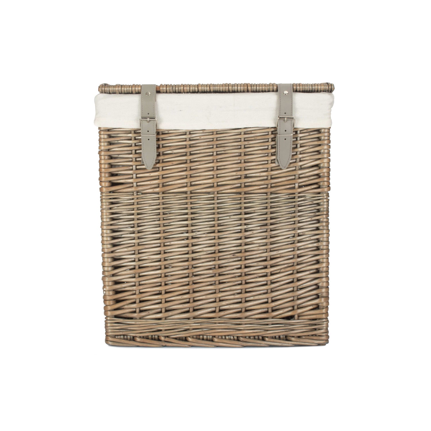 Boutique Antique Wash Willow Storage Laundry Hamper with Lining - Small