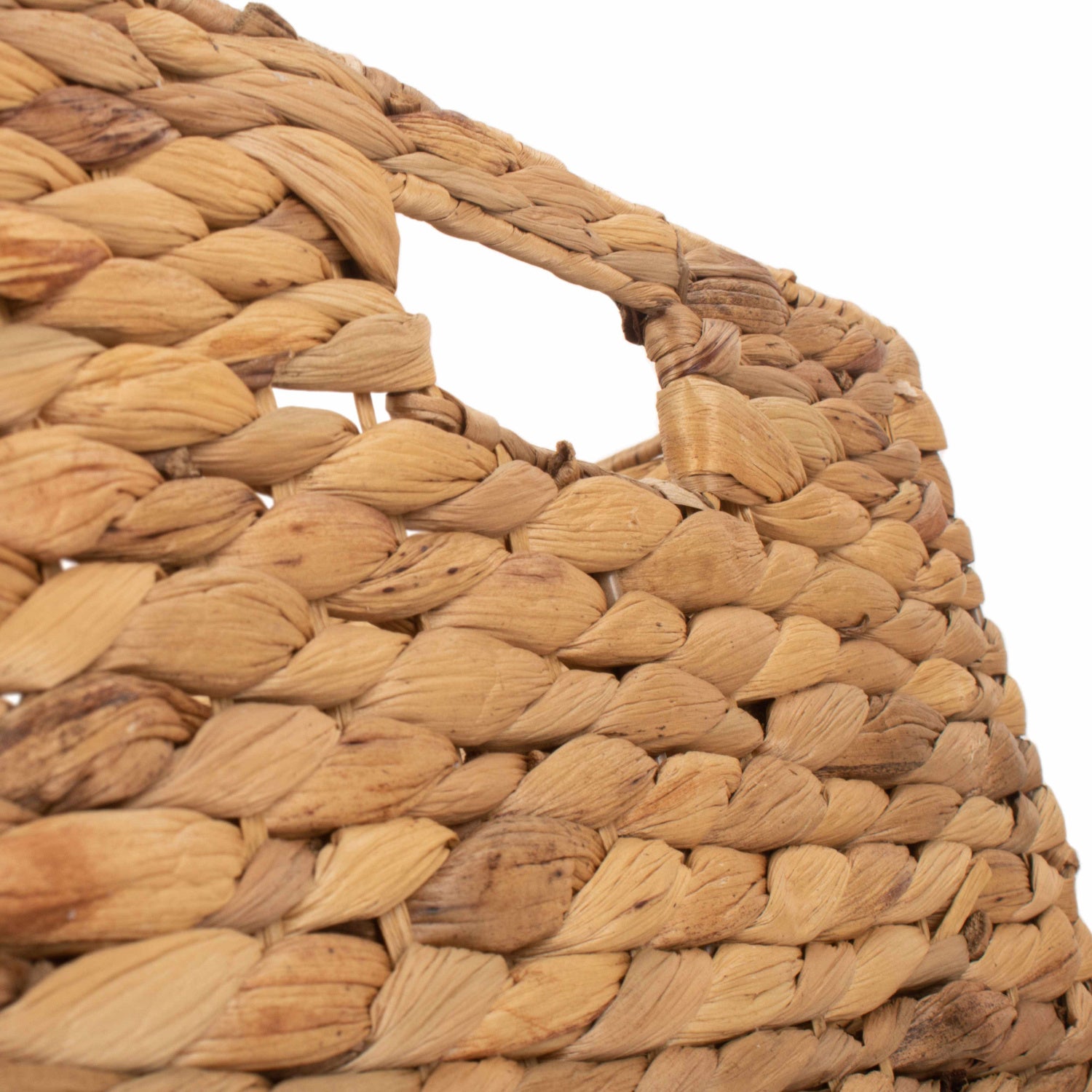 Small Water Hyacinth Square Storage Basket