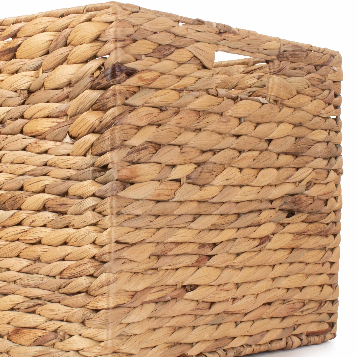 Small Water Hyacinth Square Storage Basket