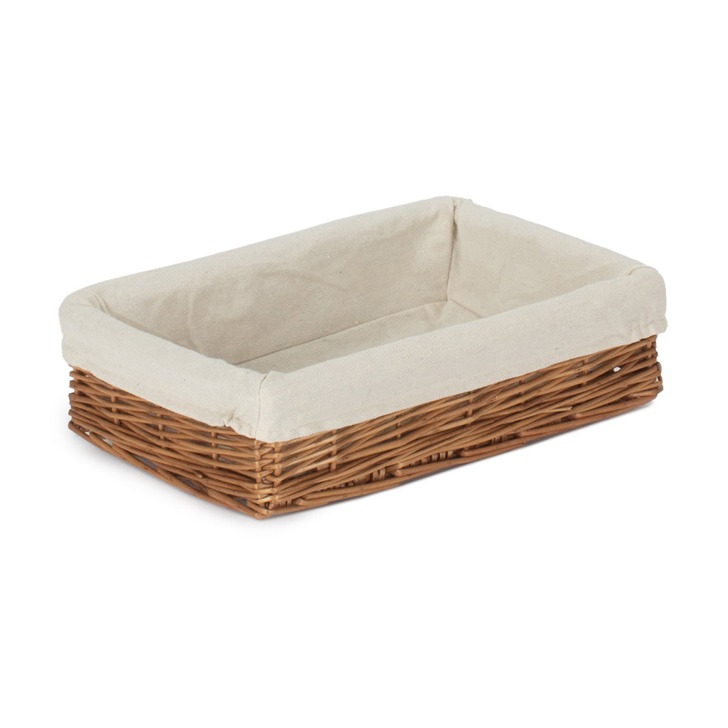 Lined Small Double Steamed Storage Tray Basket