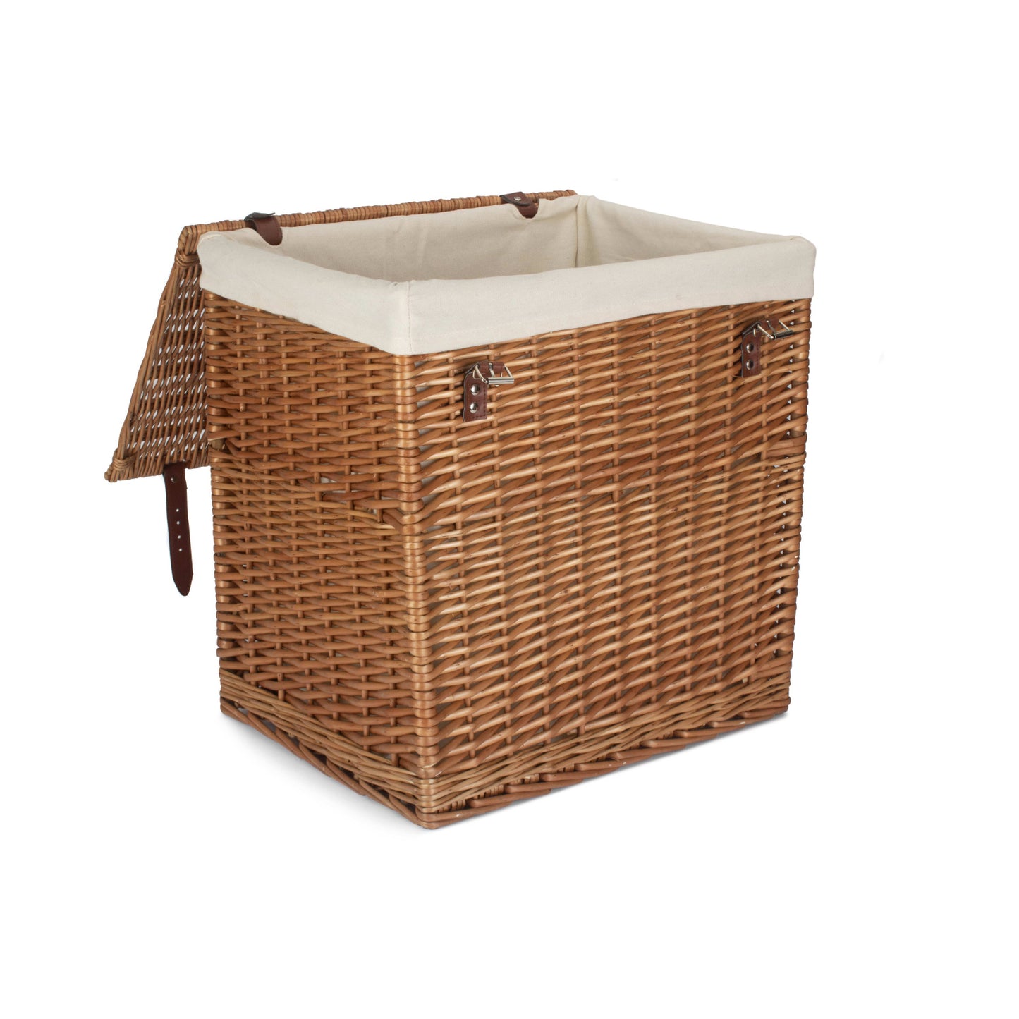 Boutique Double Steamed Wash Willow Laundry Hamper With Lining - Large