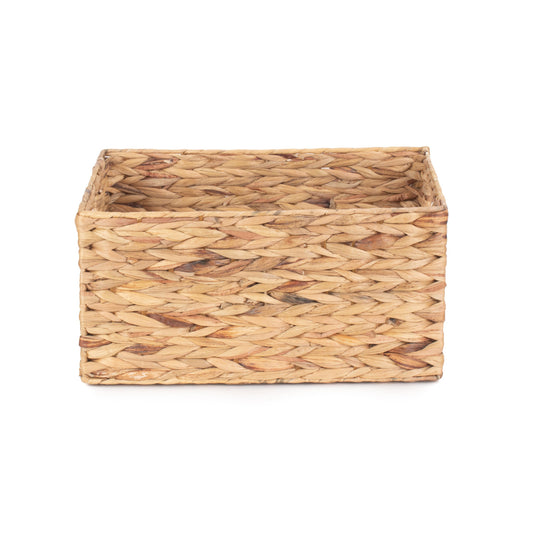 Medium Water Hyacinth Rectangular Storage Basket