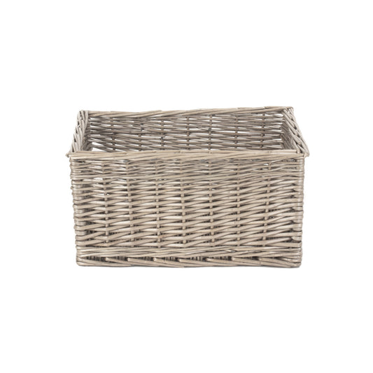 Medium Antique Wash Willow Storage Basket