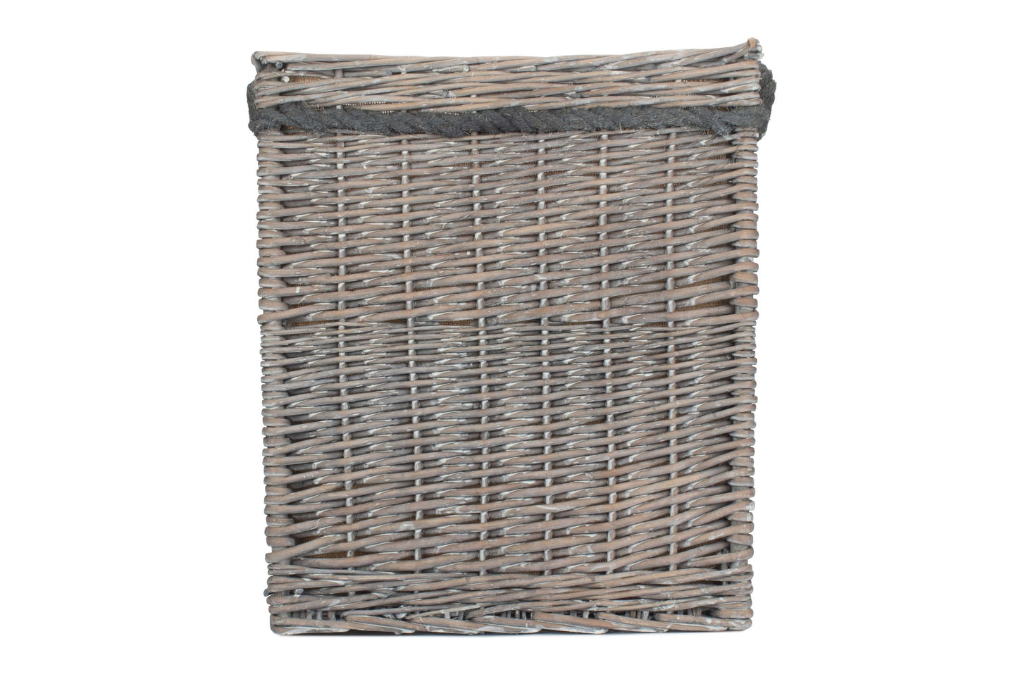Grey Wash Willow Square Storage Basket Size 2 - Medium