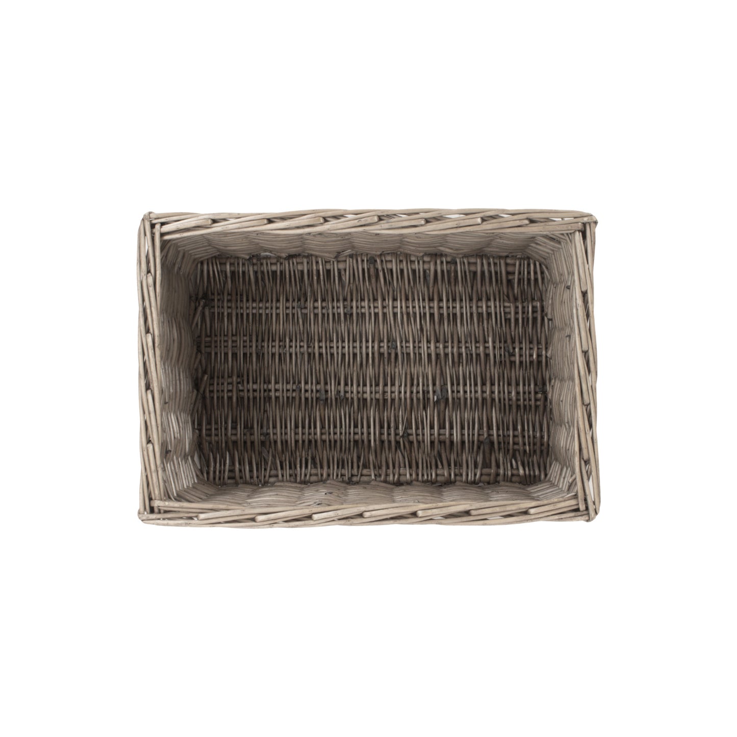 Medium Antique Wash Willow Storage Basket