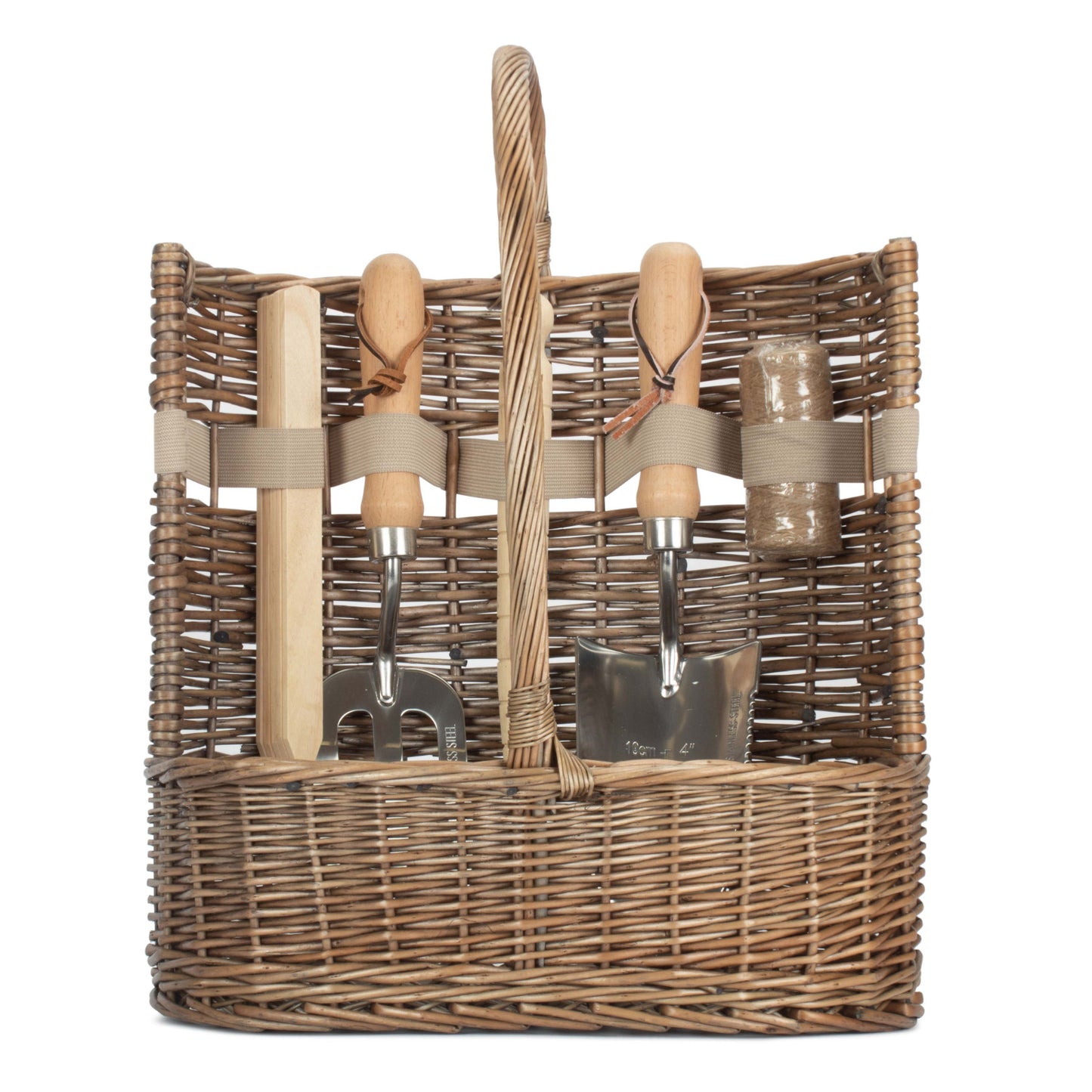 Large Antique Wash Deluxe Garden Tool Basket