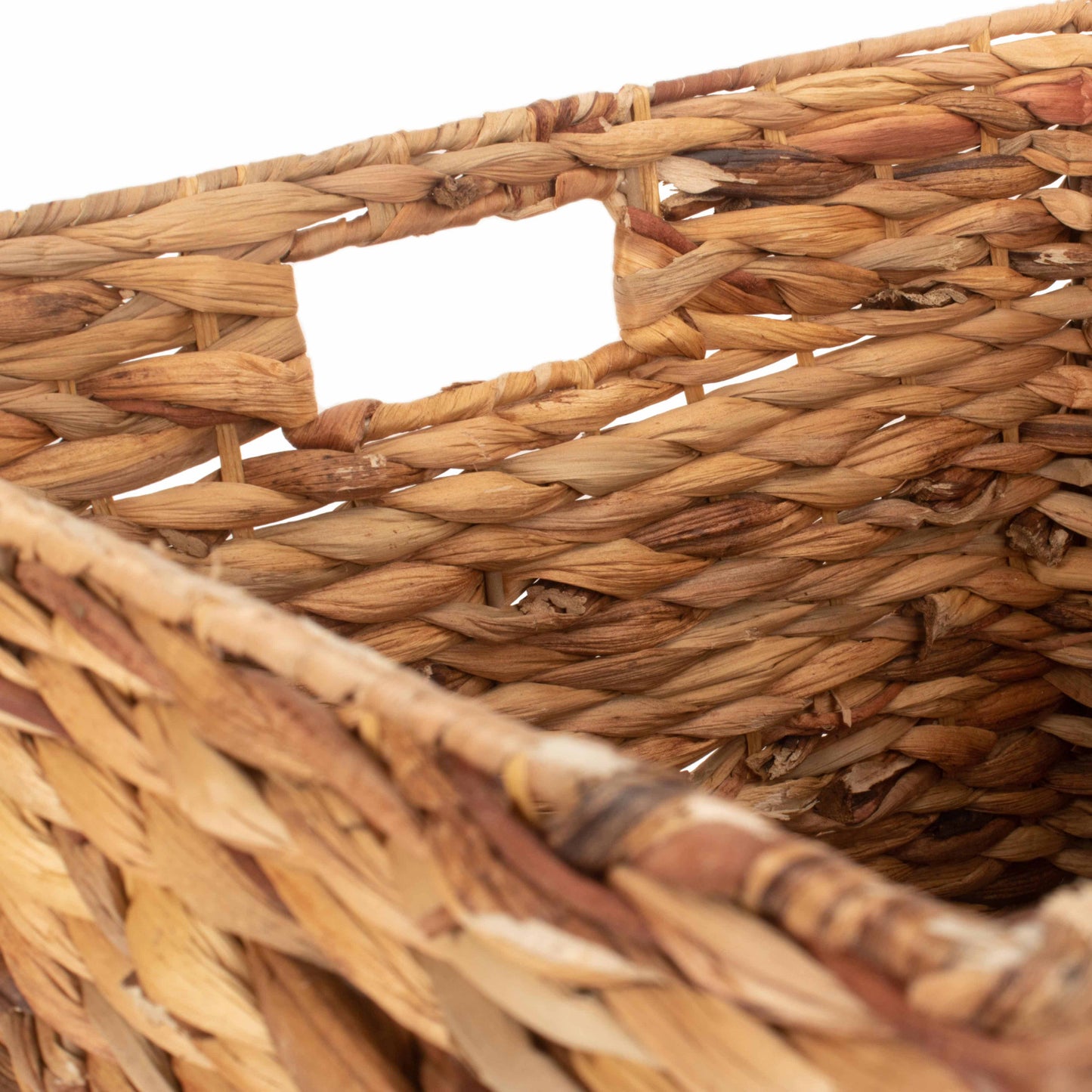 Medium Water Hyacinth Square Storage Basket