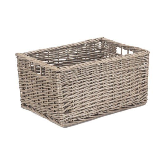 Large Antique Wash Willow Storage Basket