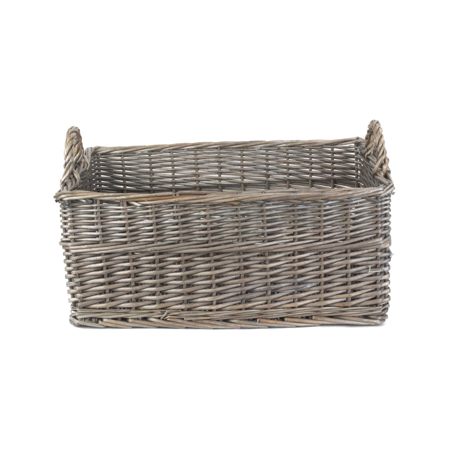 Large Shallow Antique Wash Storage Basket