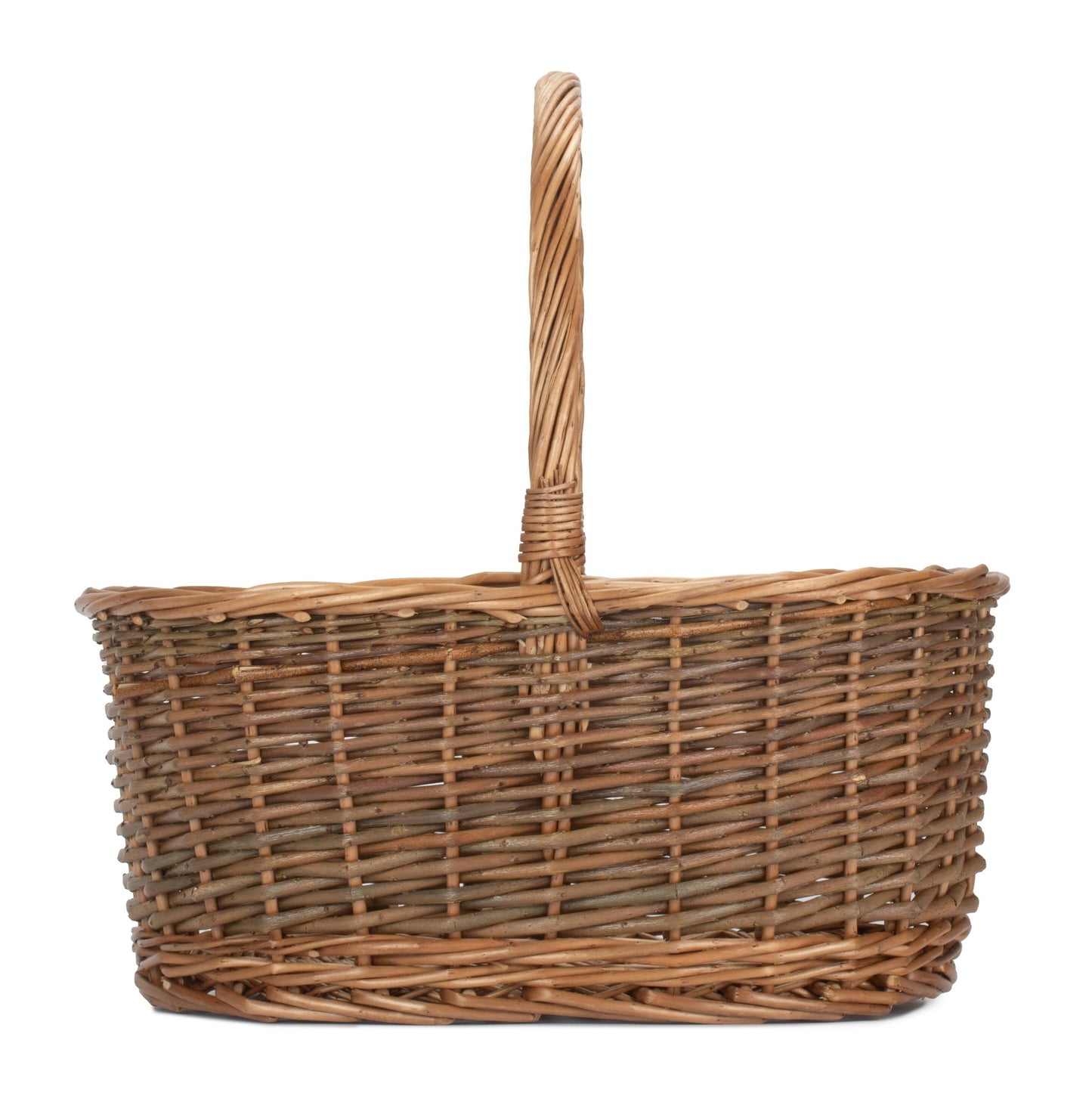 Oval Unpeeled Willow Shopper Basket - Size 3 Large