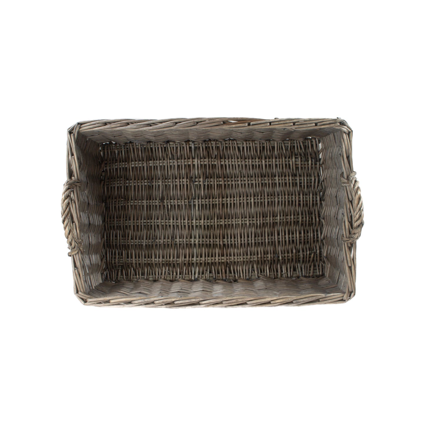 Large Shallow Antique Wash Storage Basket