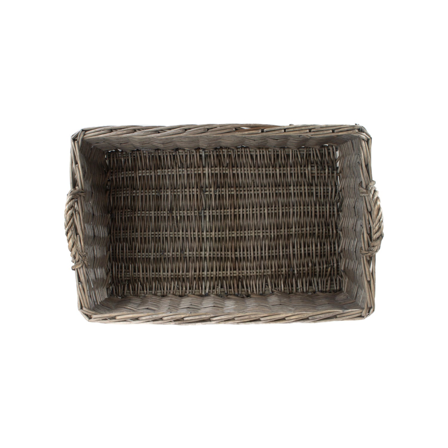 Large Shallow Antique Wash Storage Basket