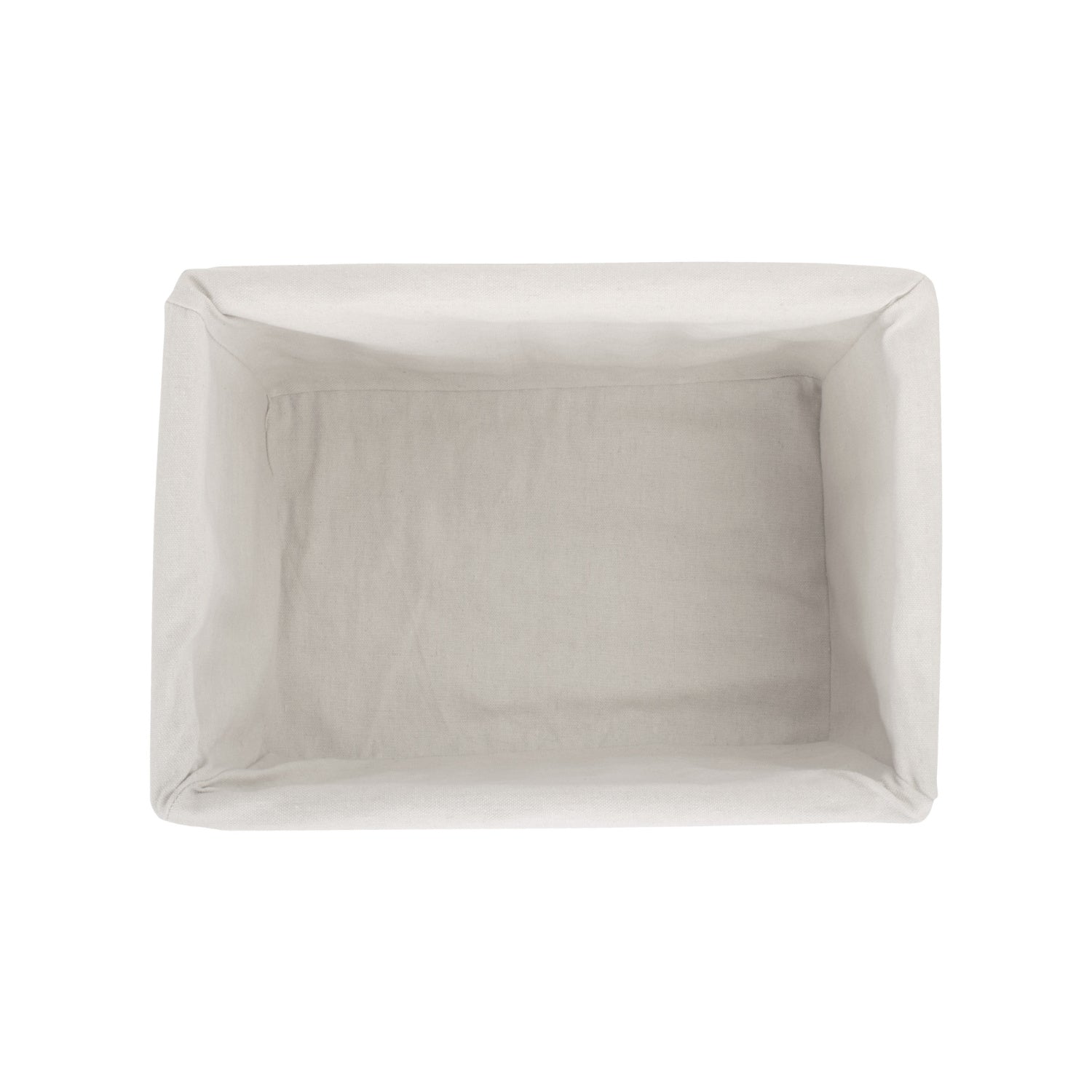 Large Antique Wash Willow Storage Basket with White Lining