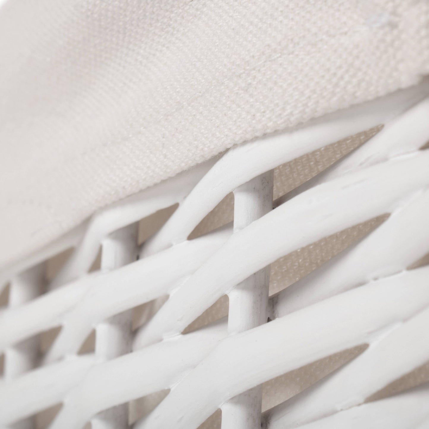 Large White Wicker Storage Basket