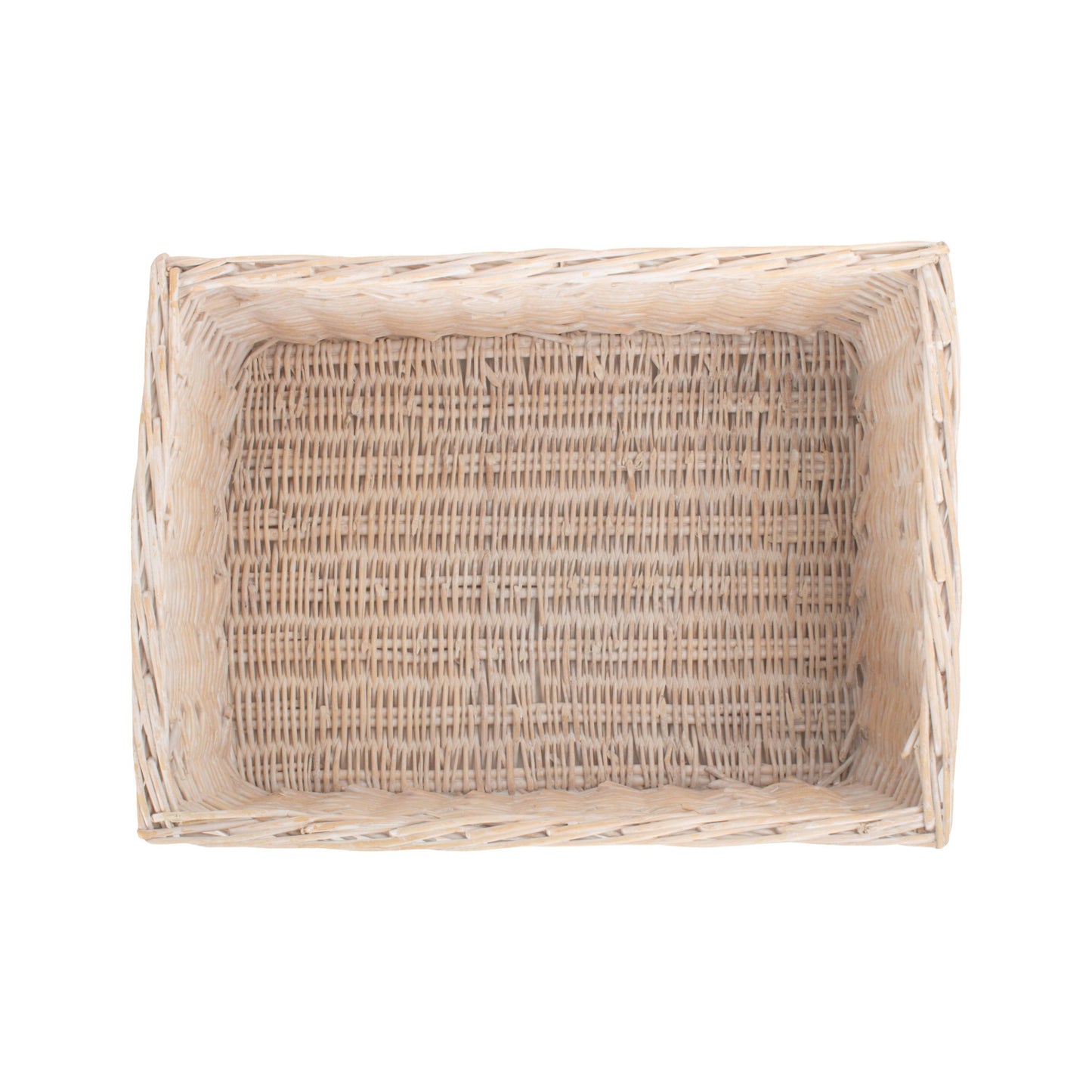 Extra Large White Wash Willow Storage Basket