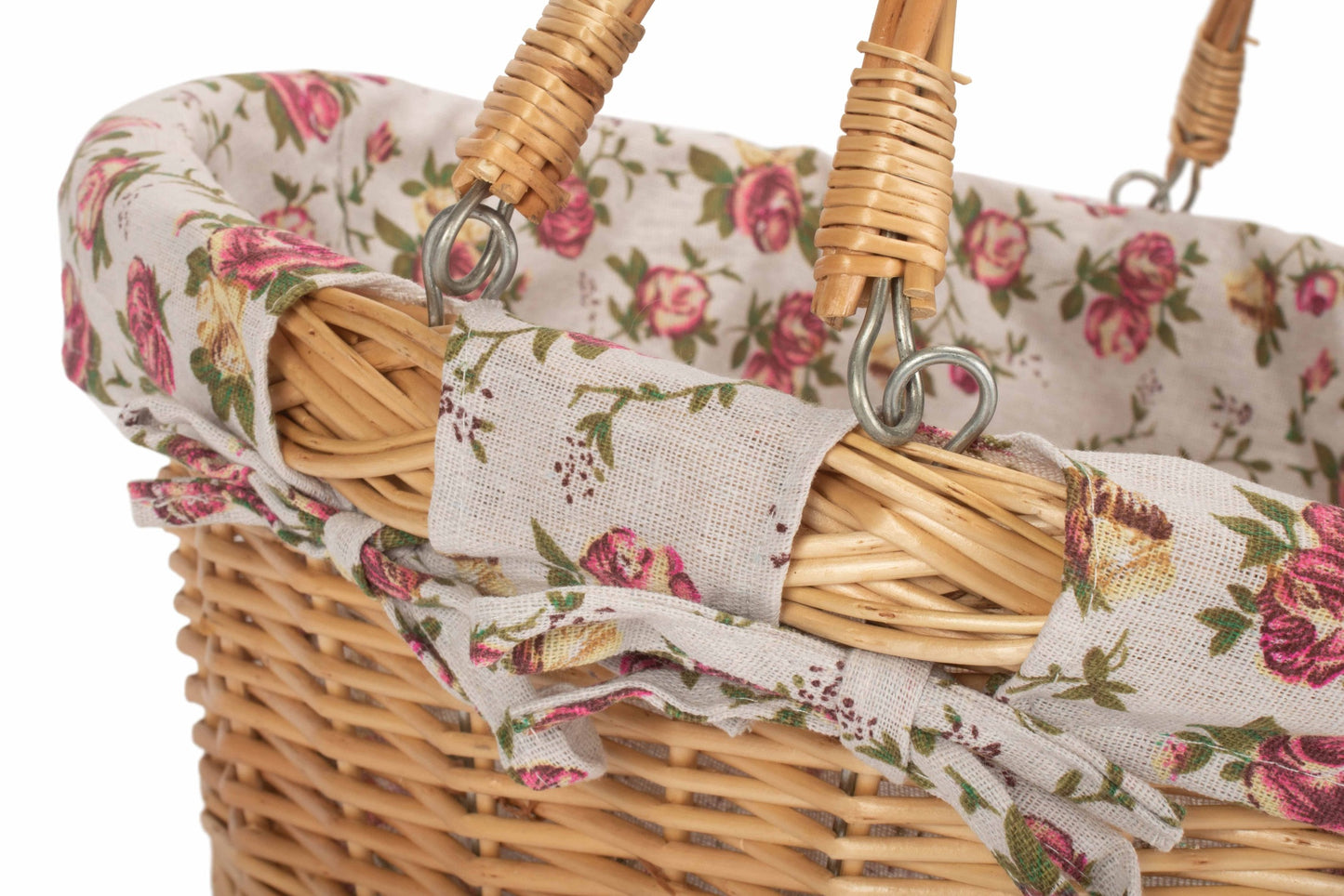 Large Swing Handle Shopper With Garden Rose Lining
