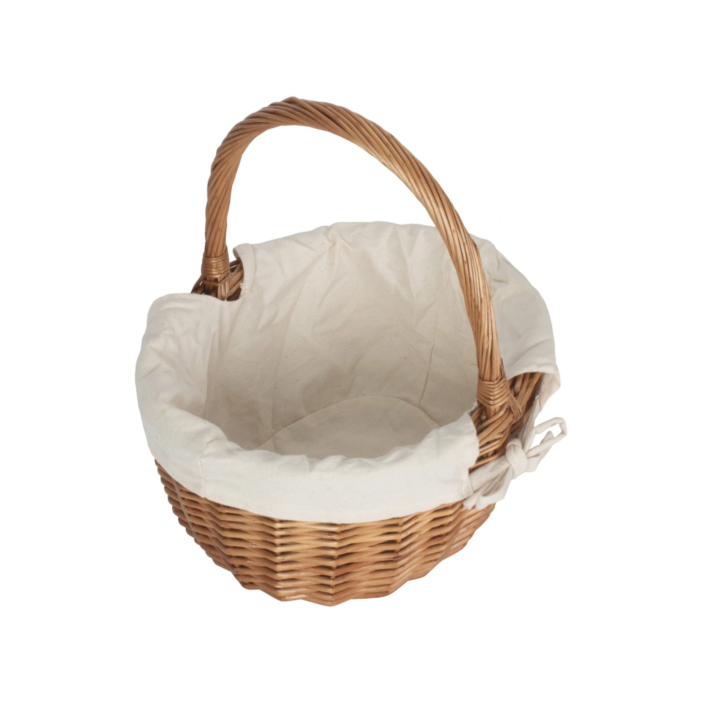 Double Steamed Oval Shopper With White Lining