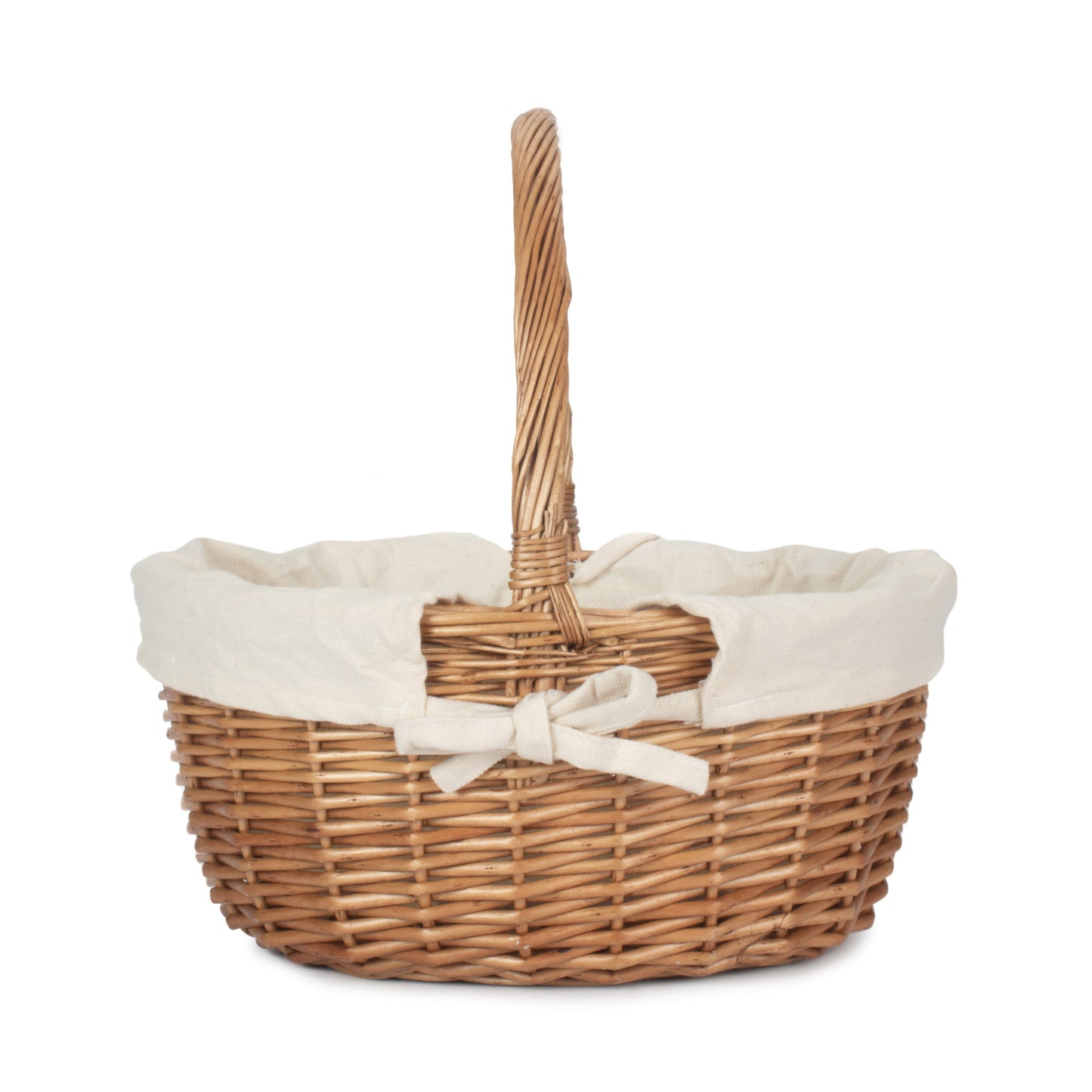 Double Steamed Oval Shopper With White Lining