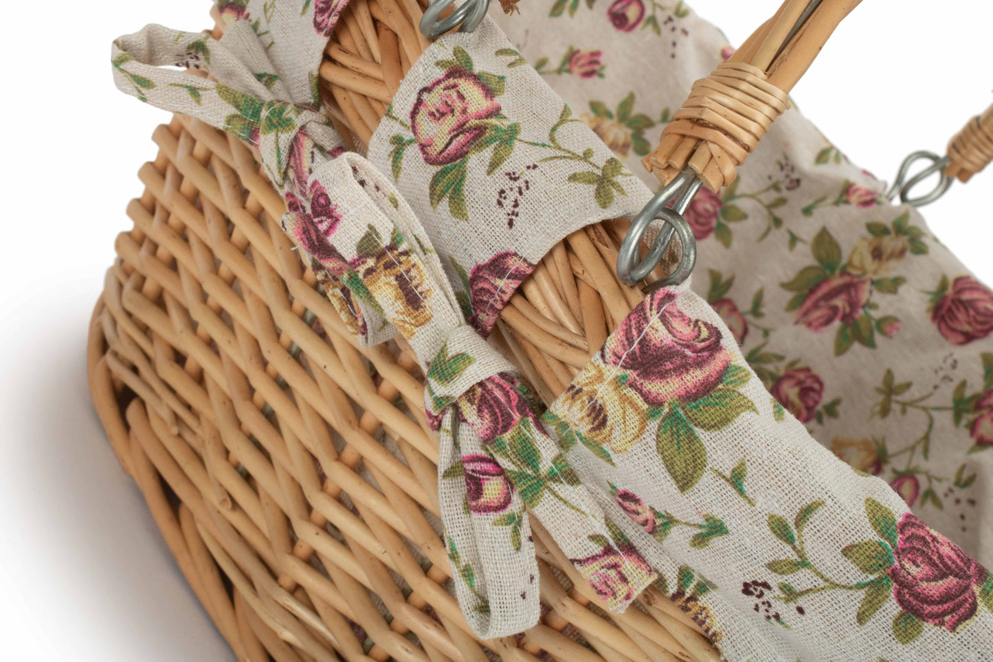 Medium Swing Handle Shopper With Garden Rose Lining