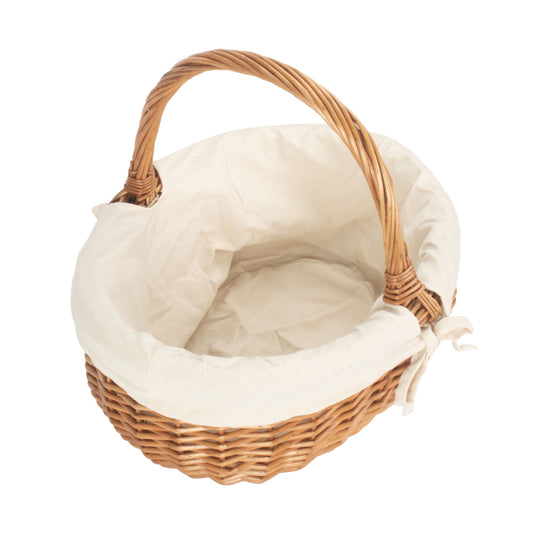 Small Deluxe Shopper With White Lining