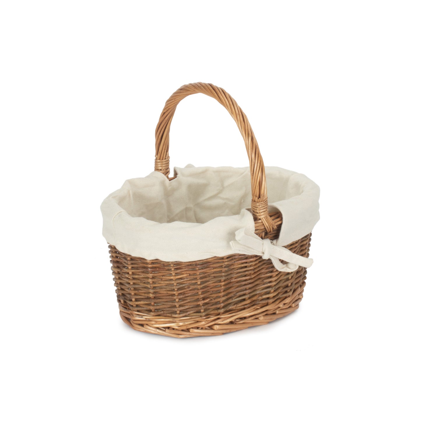 Child's Country Oval Shopper With White Lining