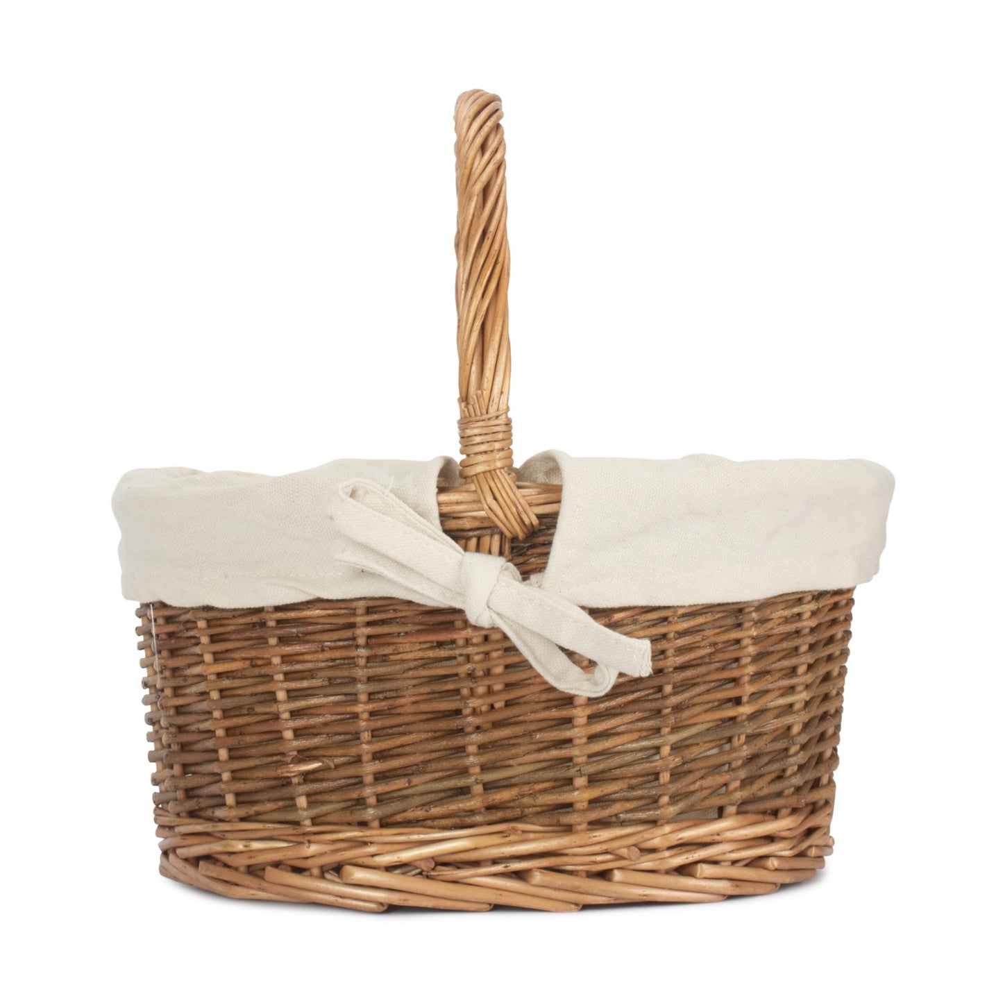 Child's Country Oval Shopper With White Lining