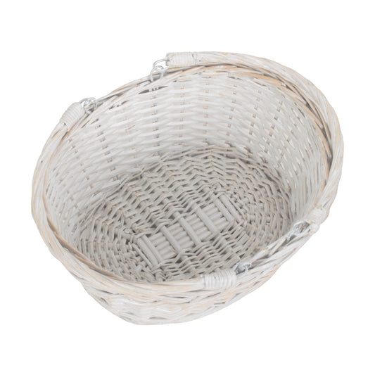 Small White Swing Handle Shopper