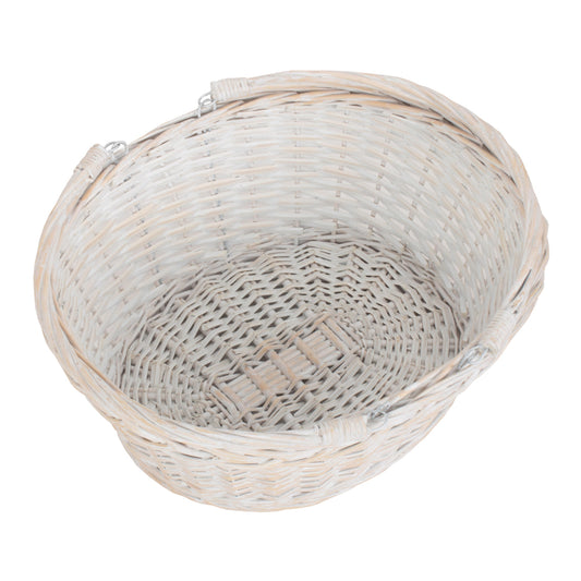 Large White Swing Handle Shopper