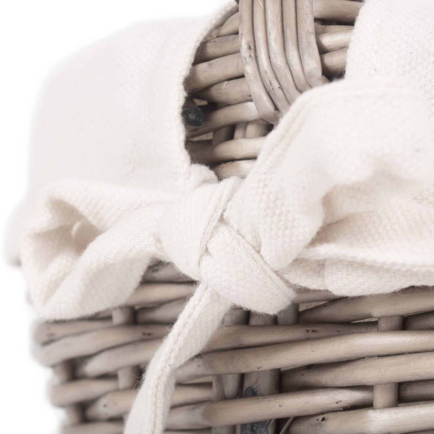 Small Antique Wash Bathroom Shopper - Lined