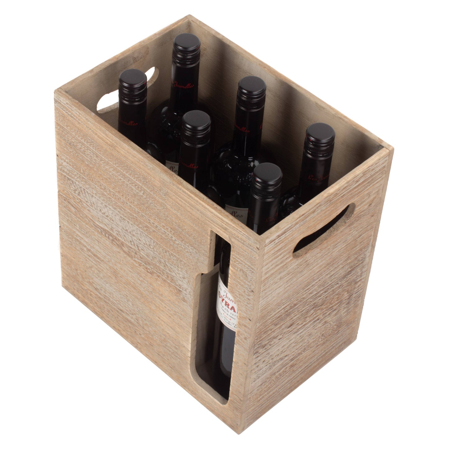 6 Wine Bottle Cut-out Carrier
