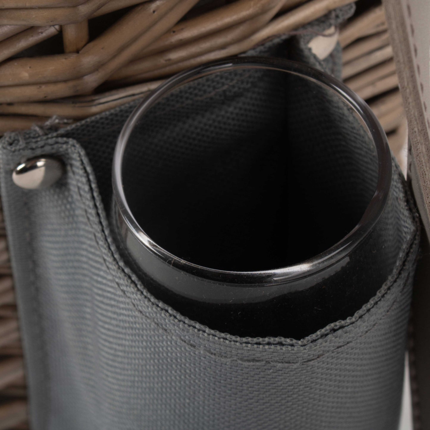 Single Bottle & 2 Champagne Glass Carrier With Shoulder Strap