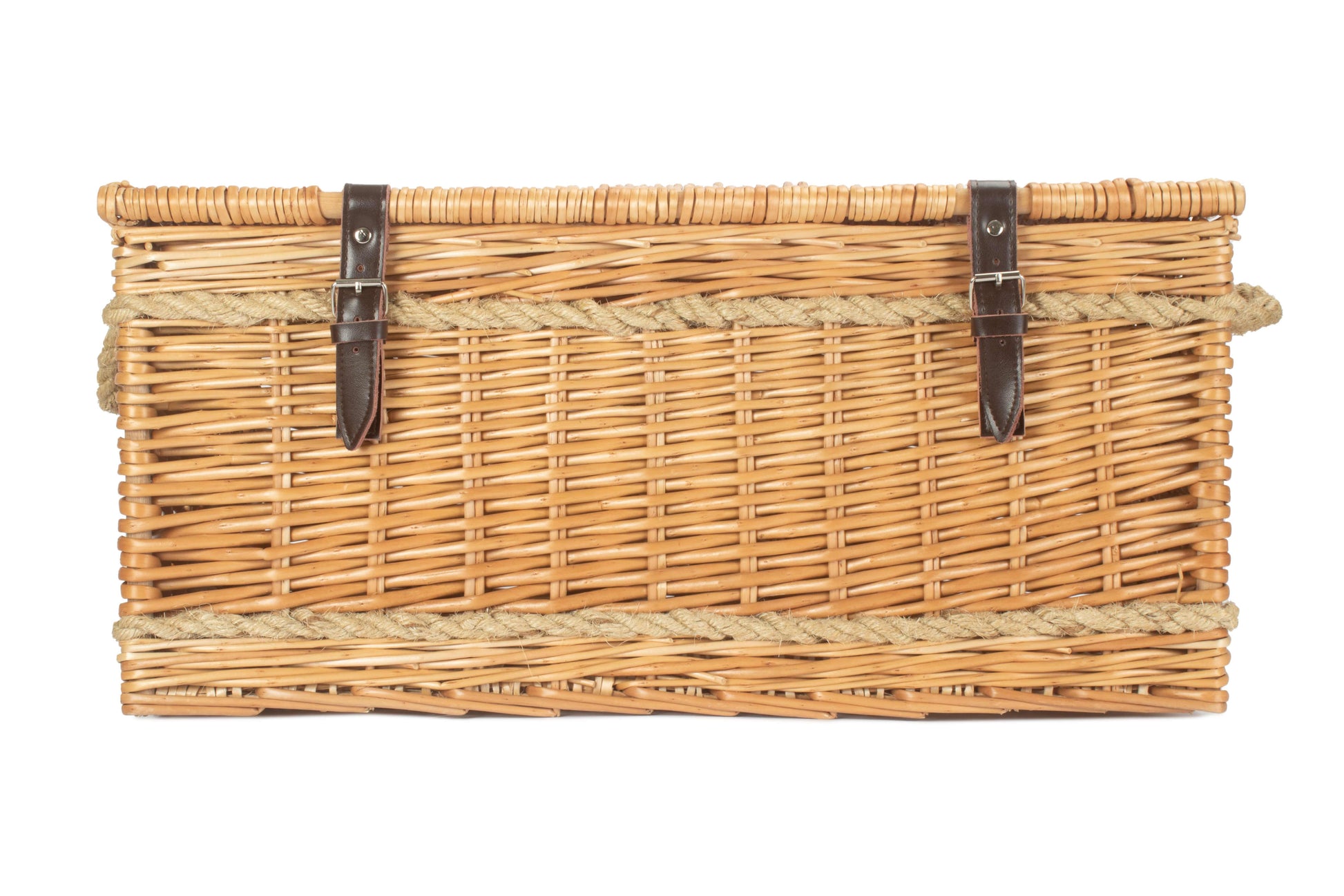 24 Inch Rope Handled Willow Hamper Trunk