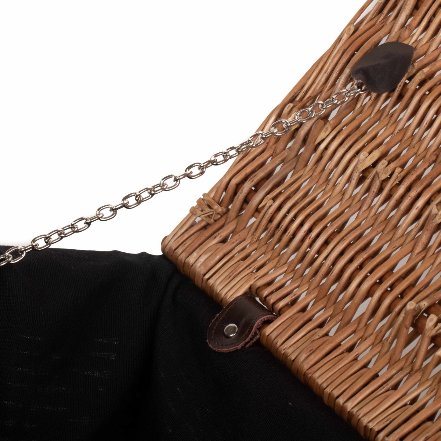 20 Inch Double Steamed WIllow Hamper Trunk with Black Lining