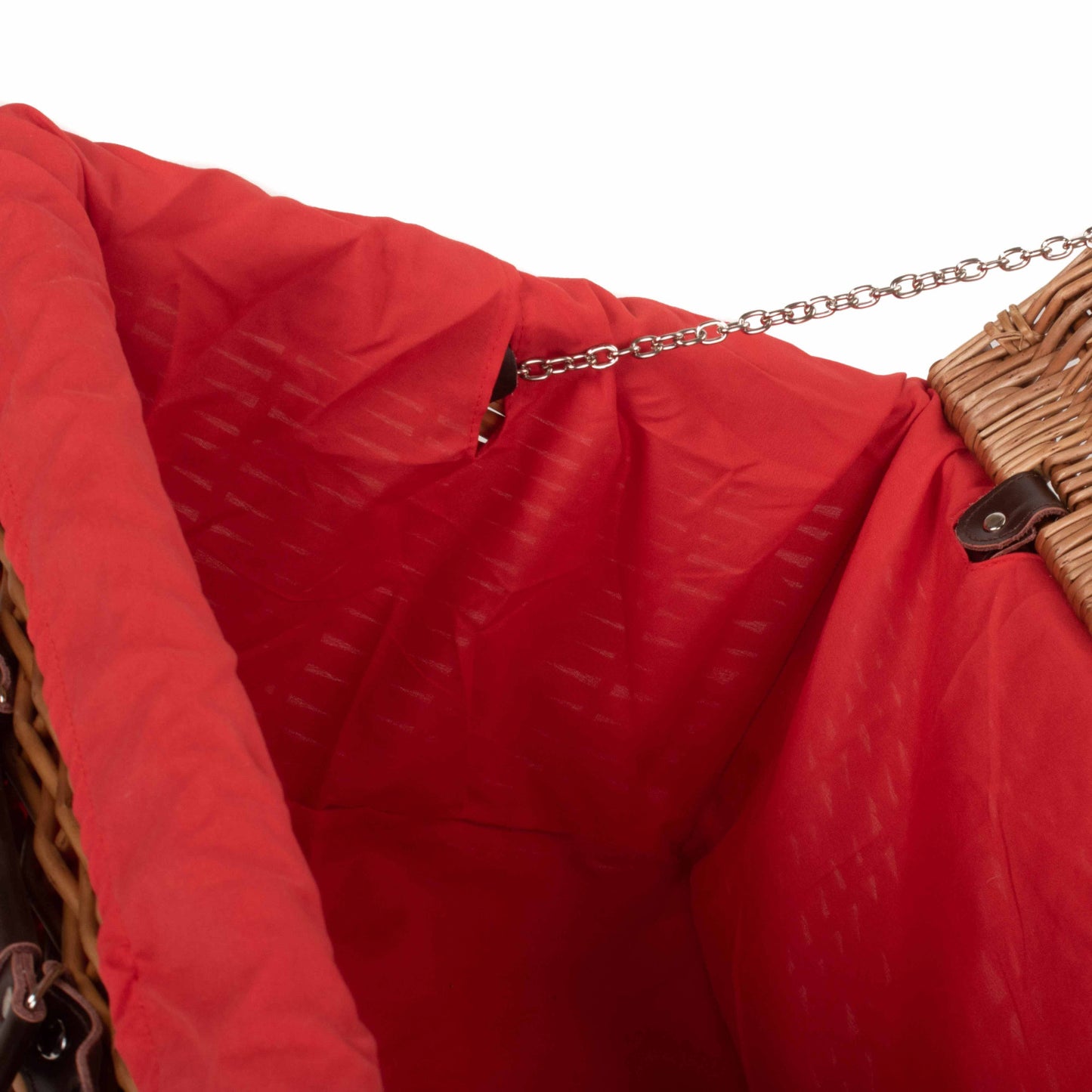 20 Inch Double Steamed Willow Hamper Trunk with Red Lining