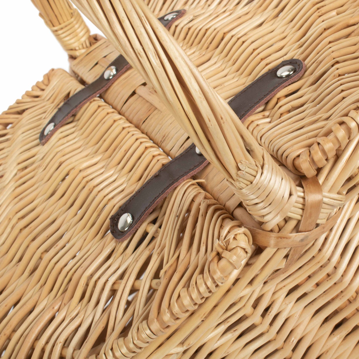 Buff Willow Oval Picnic Basket