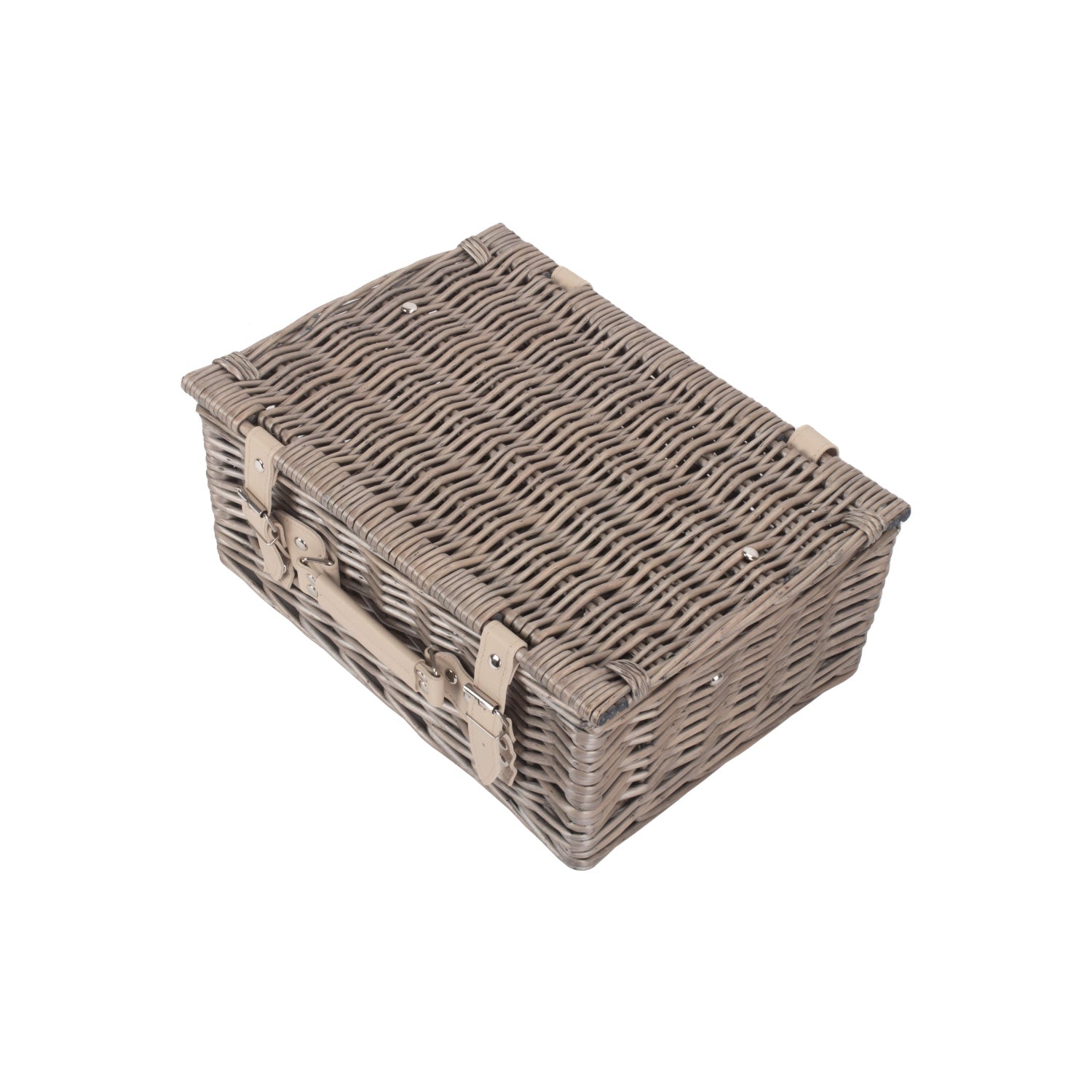 14 Inch Antique Wash Willow Hamper