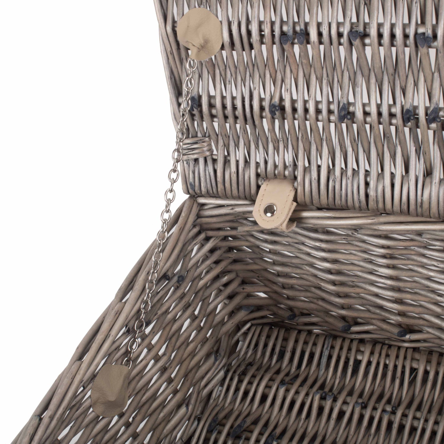14 Inch Antique Wash Willow Hamper