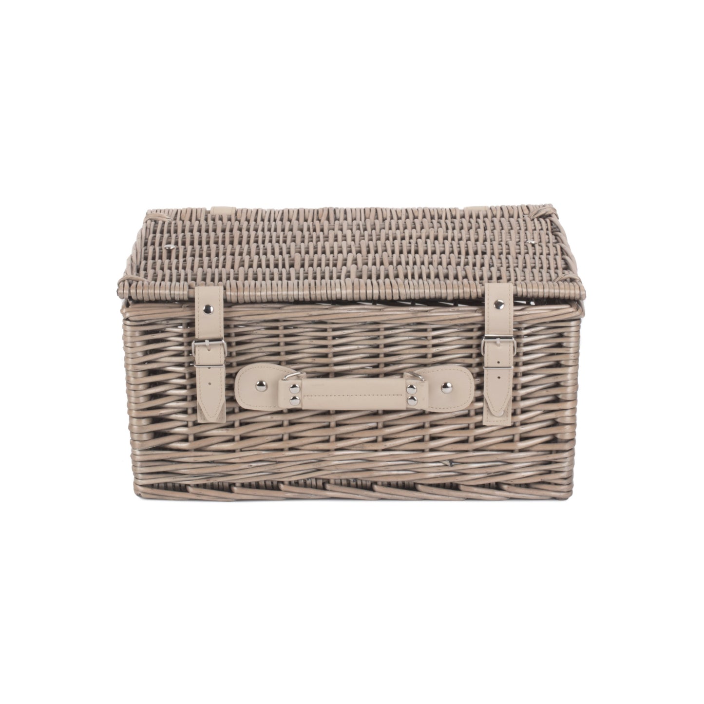 16 Inch Antique Wash Willow Hamper