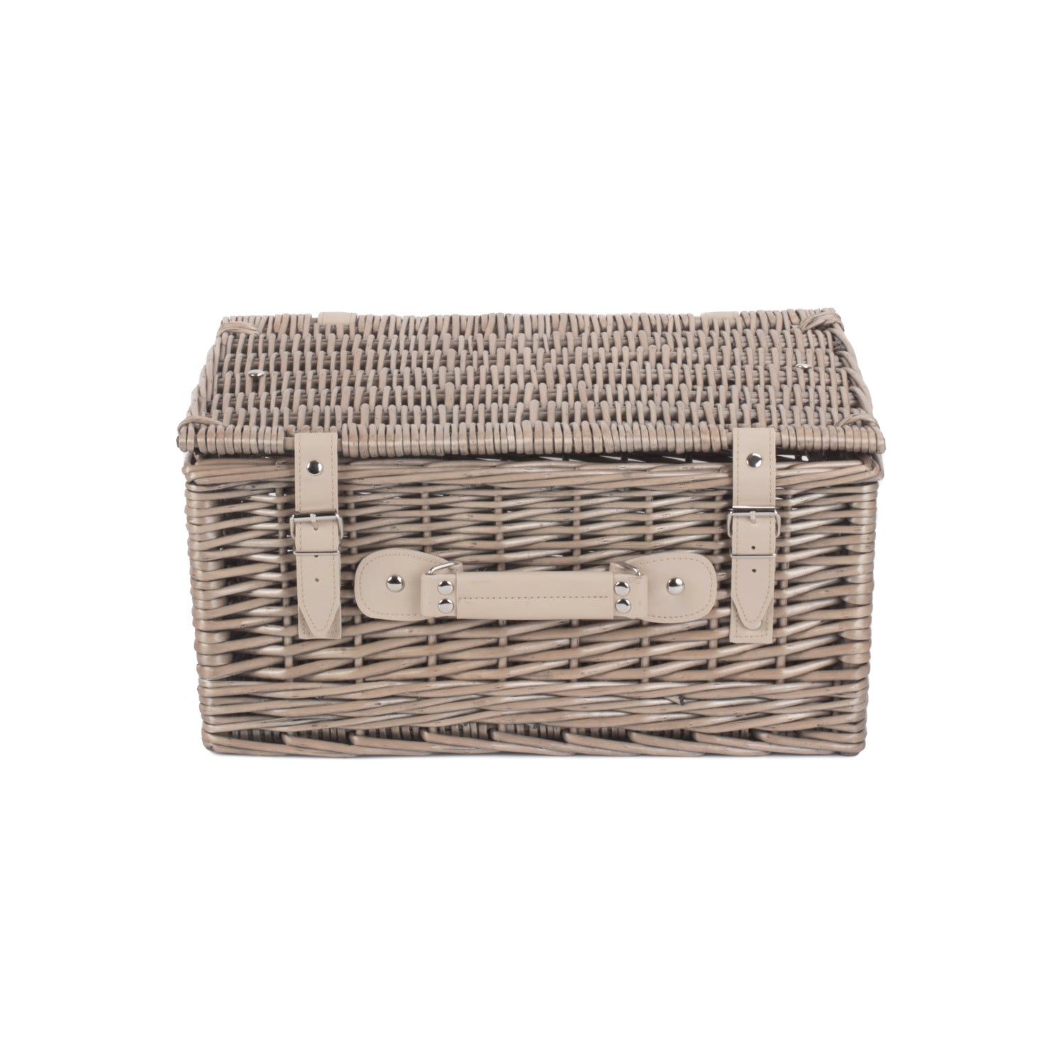16 Inch Antique Wash Willow Hamper