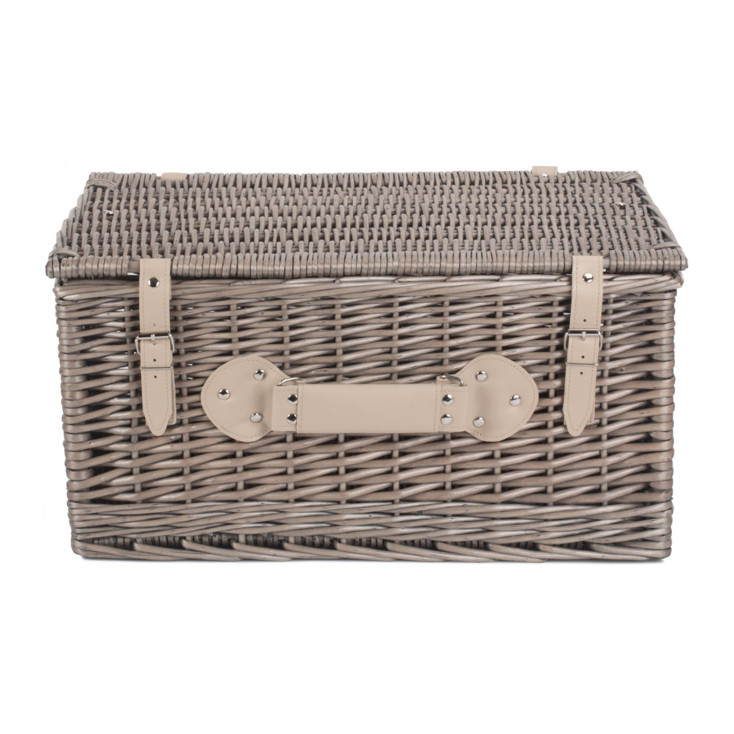 20 Inch Antique Wash Willow Hamper