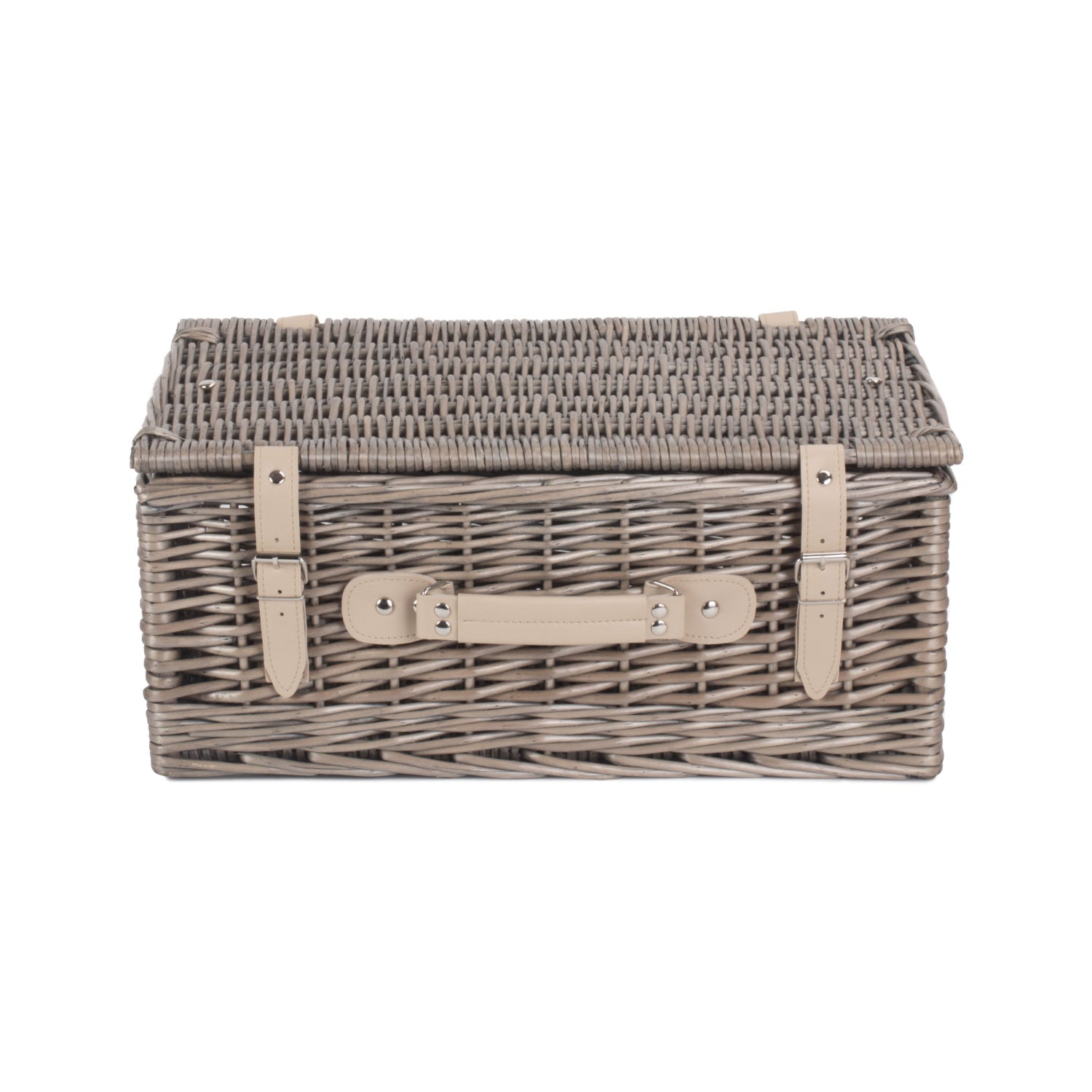 18 Inch Antique Wash Willow Hamper