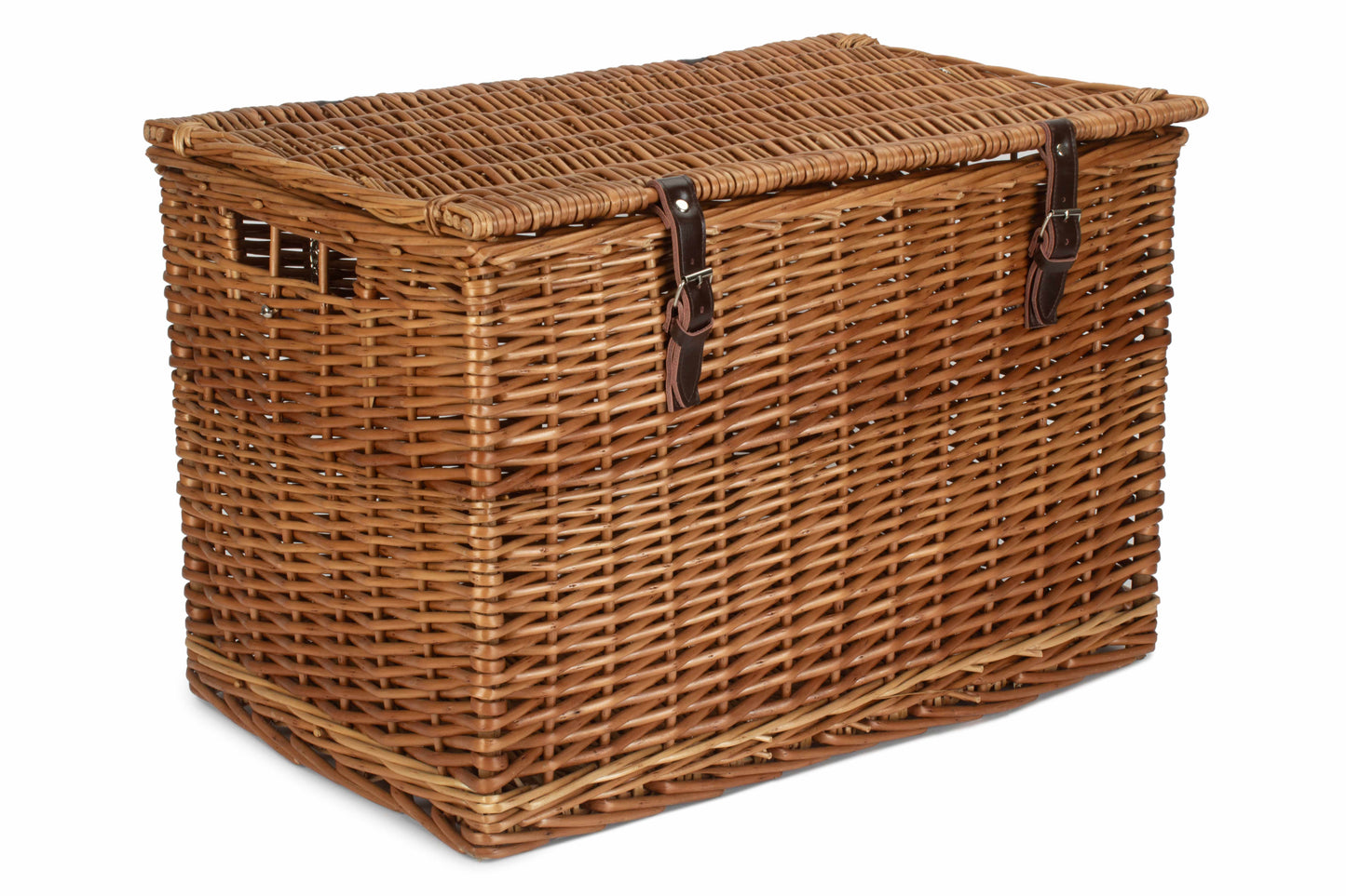 24 Inch Double Steamed Willow Chest Hamper Trunk