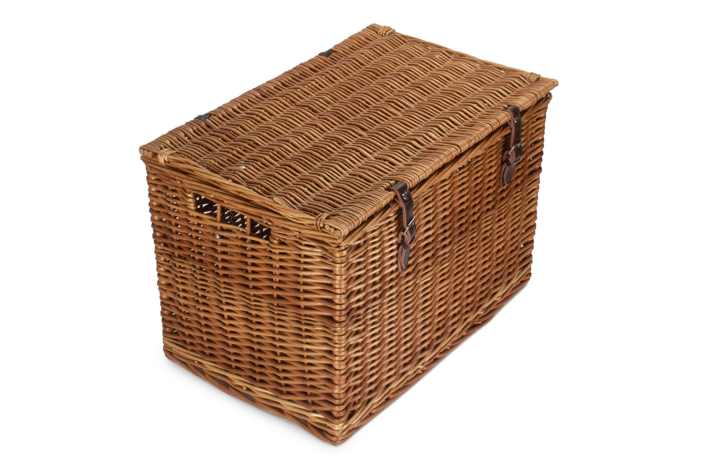 24 Inch Double Steamed Willow Chest Hamper Trunk