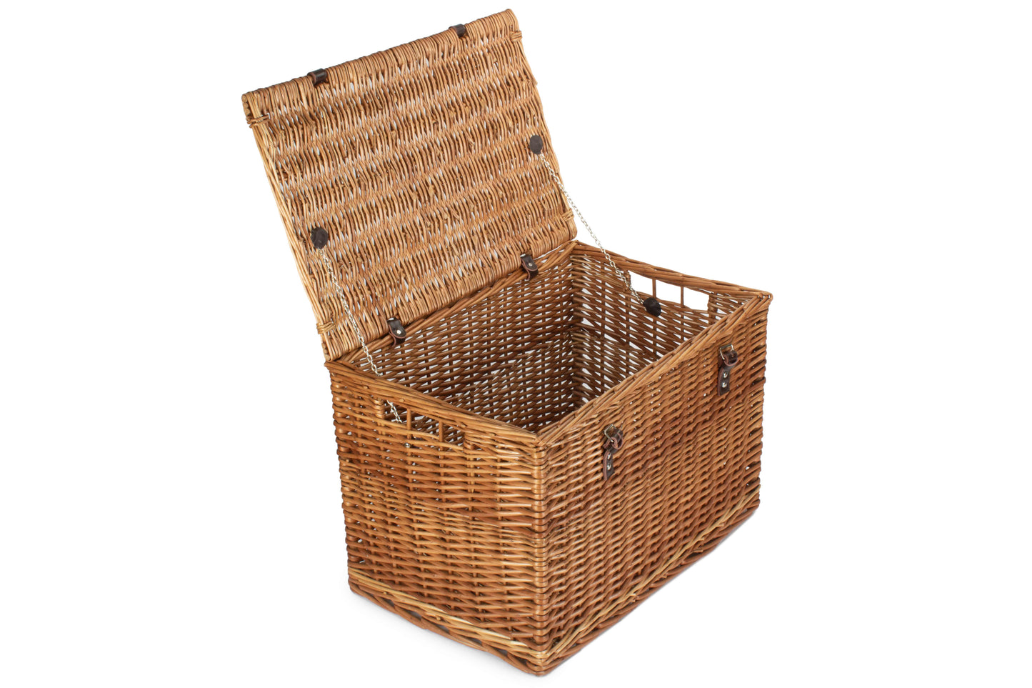 24 Inch Double Steamed Willow Chest Hamper Trunk