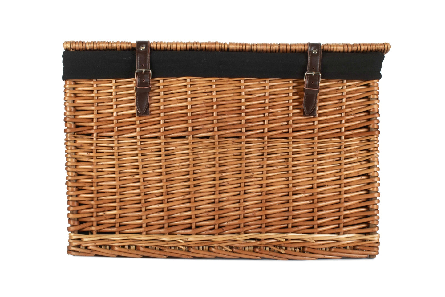 24" Double Steamed Willow Chest Hamper Trunk with Black Lining
