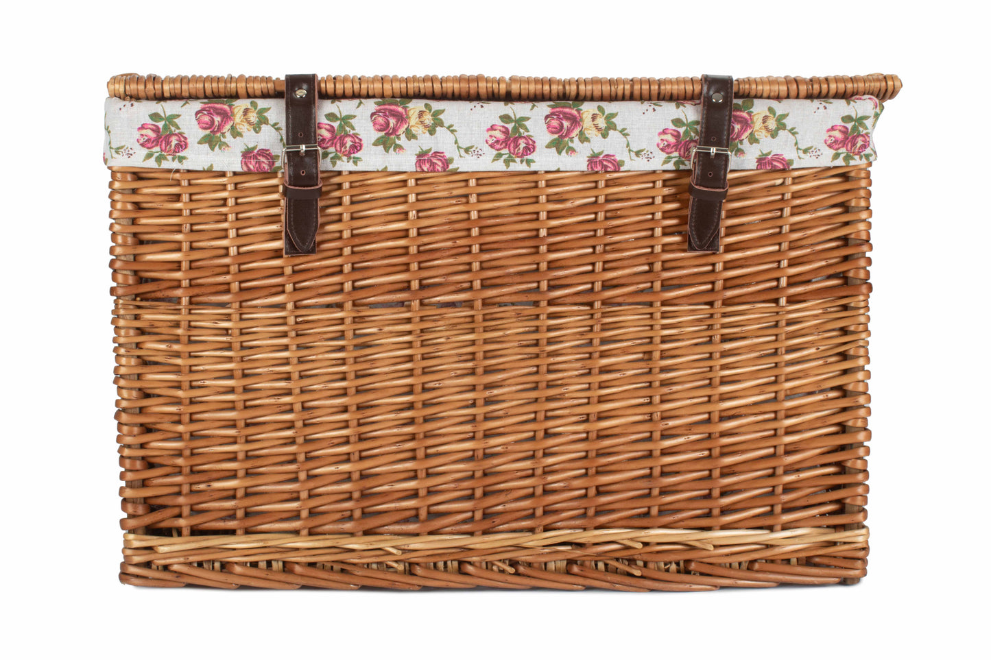 24" Double Steamed Willow Chest Hamper Trunk with Garden Rose Lining